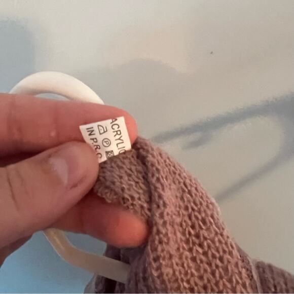 Dusty Pink Lace Overlay Infinity Scarf Circle Scarf - Picture 5 of 5